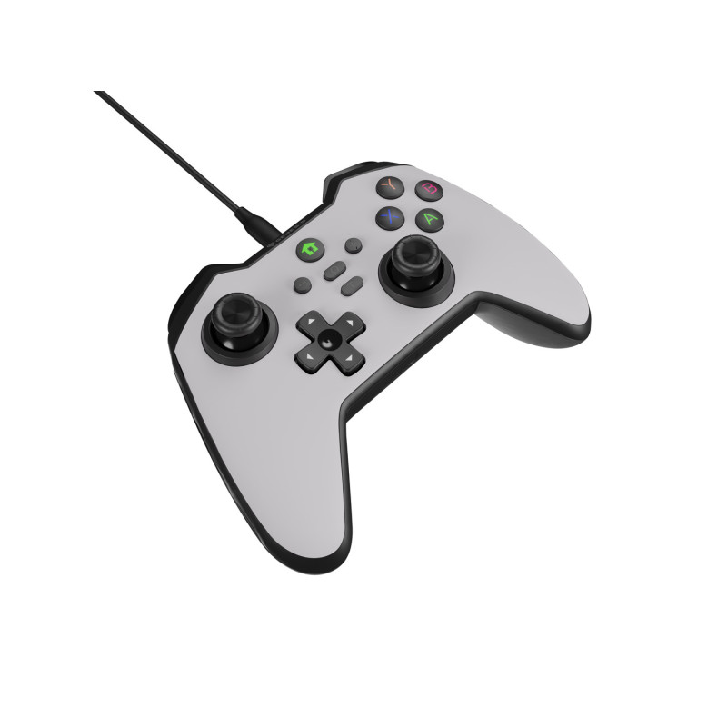 Drôtový gamepad Genesis MANGAN 300, pre PC/Switch/Mobil, biely