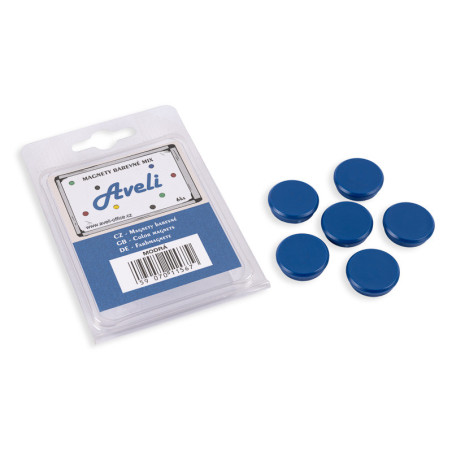 Set magnetov AVELI, modrá farba
