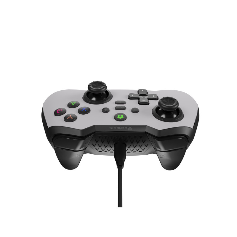 Drôtový gamepad Genesis MANGAN 300, pre PC/Switch/Mobil, biely