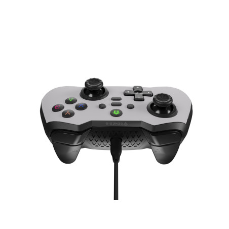 Drôtový gamepad Genesis MANGAN 300, pre PC/Switch/Mobil, biely