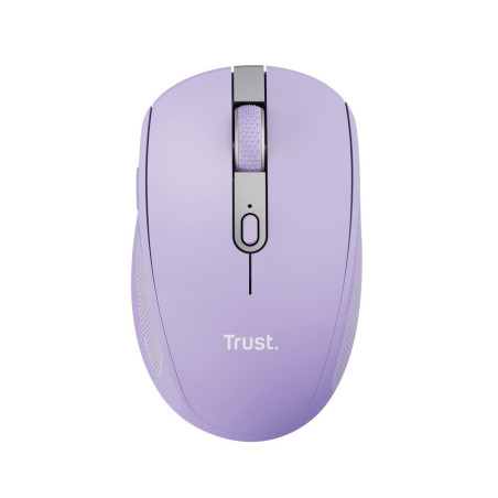 Trust Ozaa/Kancelárska/Optická/Pre pravákov/3 200 DPI/USB+BT/Fialová