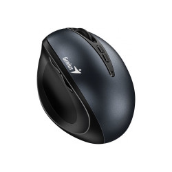 Genius Ergo 8300S/Vertikálna/Optická/Pre pravákov/1 600 DPI/Bezdrôtová USB/Čierna-šedá
