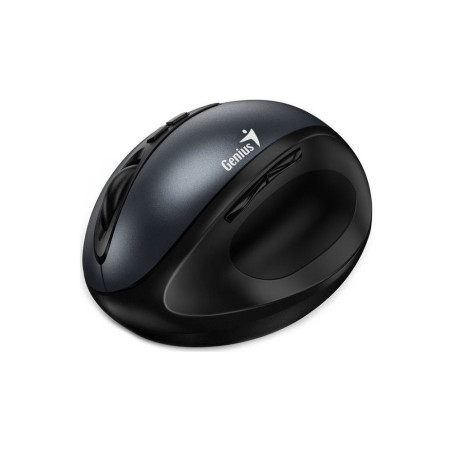 Genius Ergo 8300S/Vertikálna/Optická/Pre pravákov/1 600 DPI/Bezdrôtová USB/Čierna-šedá