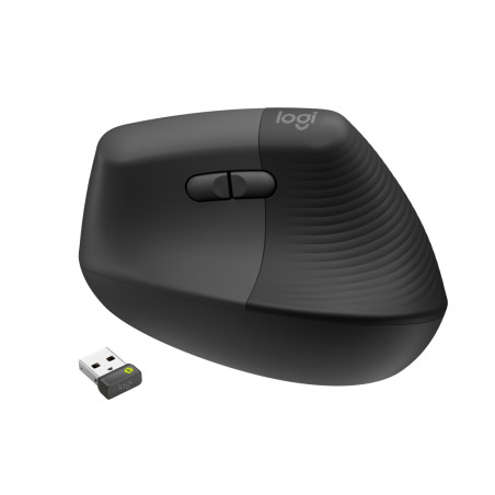 LOGITECH Lift For Business/Ergonomická/Optická/Pre pravákov/4 000 DPI/USB+BT/Grafitová