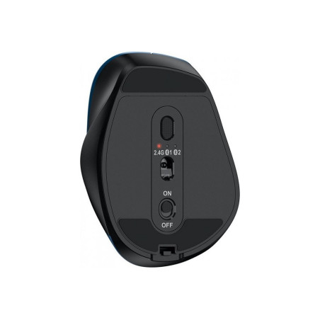 Genius Ergo 9000S/Ergonomická/Optická/Pre pravákov/2 400 DPI/USB+BT/Čierna-modrá