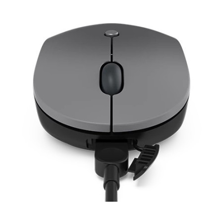 Lenovo Go/Ergonomická/Blue Track/2 400 DPI/Bezdrôtová USB/Čierna-šedá
