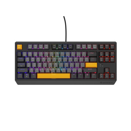 Genesis herná klávesnica THOR 230/TKL/RGB/Outemu Red/Drôtová USB/US layout/Anchor Negative Šedá