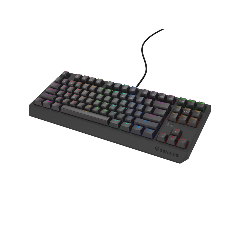 Genesis herná bezdrôtová klávesnica THOR 230 Lite/Drôtová USB/US layout/Čierna