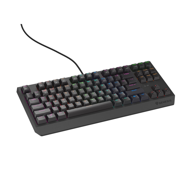 Genesis herná bezdrôtová klávesnica THOR 230 Lite/Drôtová USB/US layout/Čierna