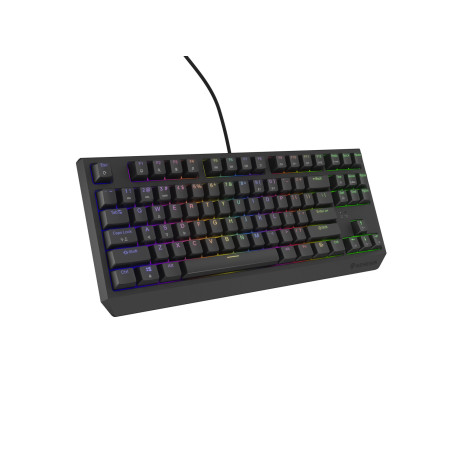 Genesis herná klávesnica THOR 230/TKL/RGB/Outemu Brown/Drôtová USB/US layout/Čierna