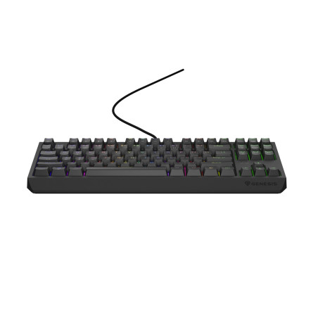 Genesis herná klávesnica THOR 230/TKL/RGB/Outemu Red/Drôtová USB/US layout/Čierna