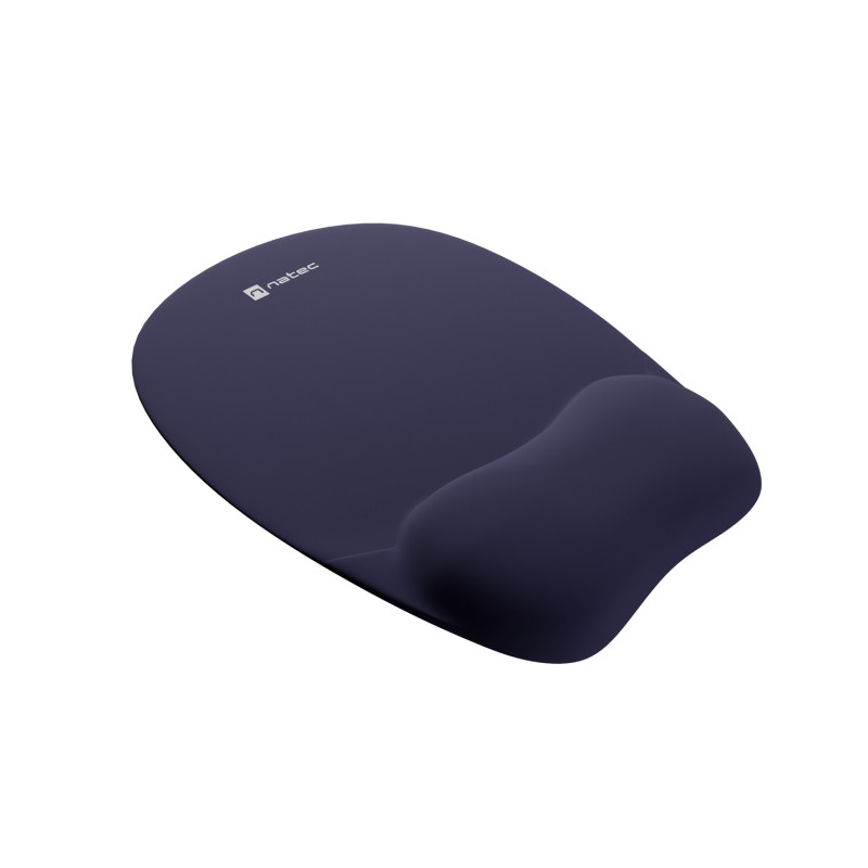 Podložka pod myš ergonomická Natec CHIPMUNK, pamäťová pena, Navy modrá, 230x200 mm