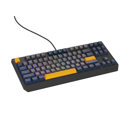 GENESIS herná klávesnica THOR 230/TKL/RGB/Outemu Panda/Drôtová USB/US layout/Naval Blue Negative