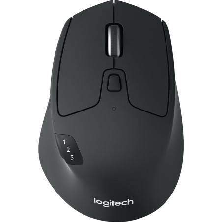 Logitech M720/Ergonomická/Optická/Pre pravákov/1 000 DPI/Bezdrôtová Bluetooth/Čierna