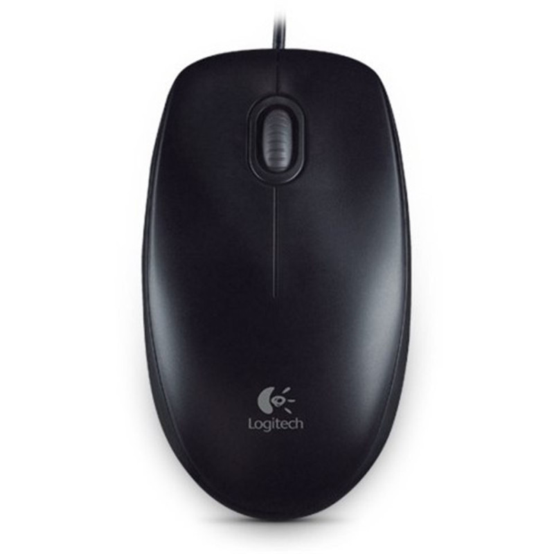 Logitech B100/Kancelárska/Optická/800 DPI/Drôtová USB/Čierna
