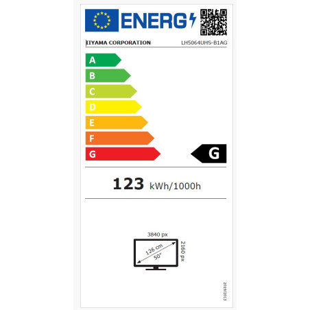 50" iiyama LH5064UHS-B1AG:VA,4K UHD,Android, 24/7