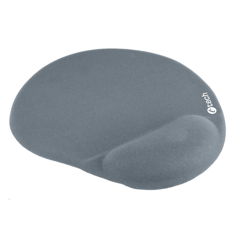 Podložka pod myš gélová C-TECH MPG-03GR, sivá, 240x220mm