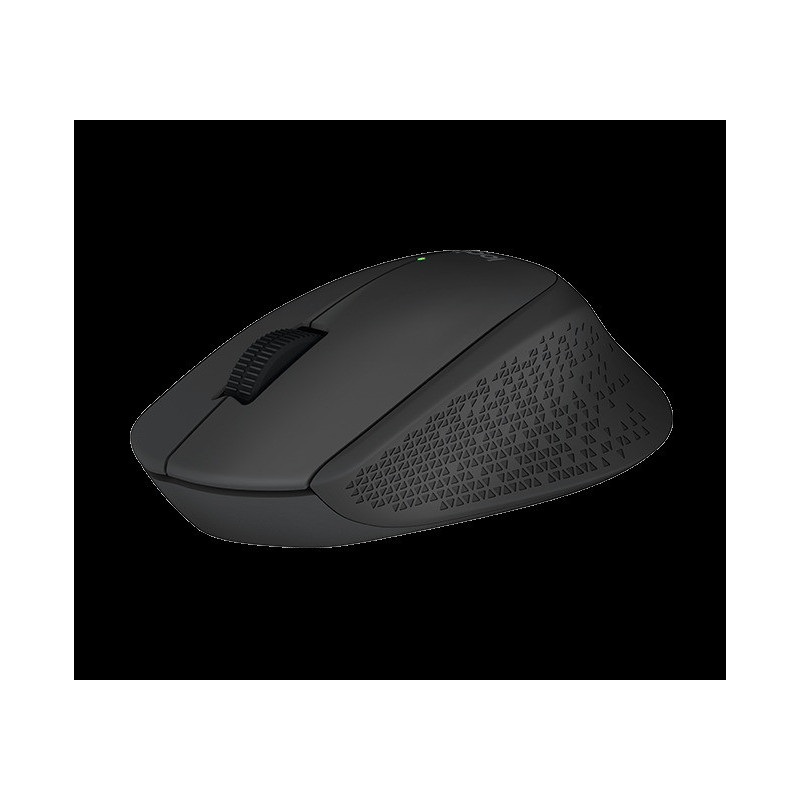 Logitech M280/Ergonomická/Optická/Pre pravákov/1 000 DPI/Bezdrôtová USB/Čierna