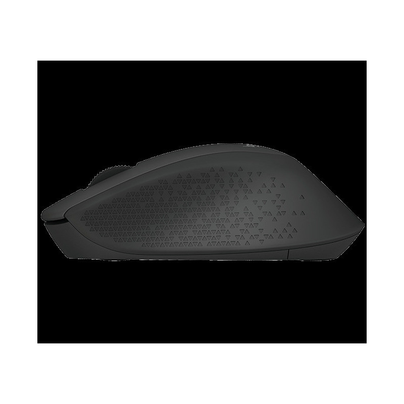 Logitech M280/Ergonomická/Optická/Pre pravákov/1 000 DPI/Bezdrôtová USB/Čierna