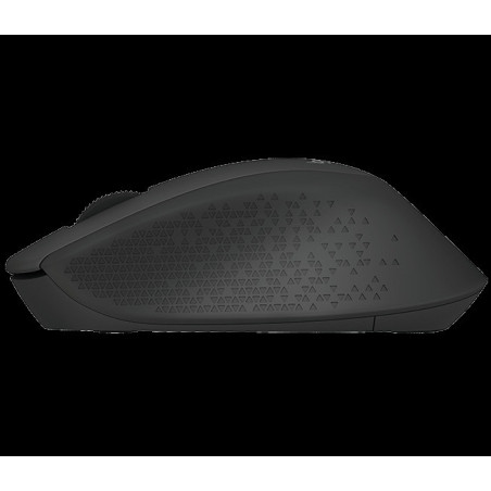 Logitech M280/Ergonomická/Optická/Pre pravákov/1 000 DPI/Bezdrôtová USB/Čierna