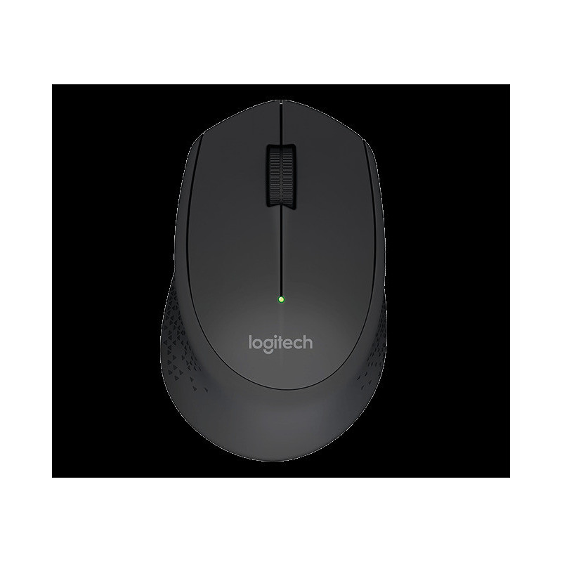 Logitech M280/Ergonomická/Optická/Pre pravákov/1 000 DPI/Bezdrôtová USB/Čierna