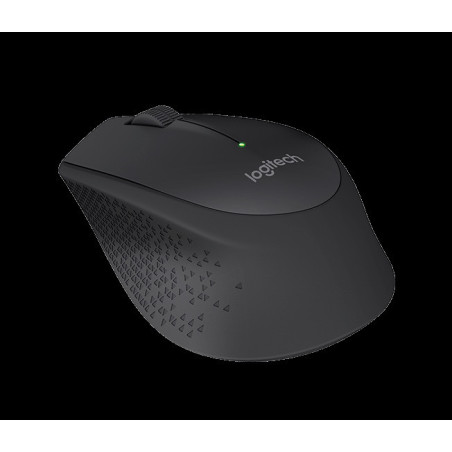 Logitech M280/Ergonomická/Optická/Pre pravákov/1 000 DPI/Bezdrôtová USB/Čierna