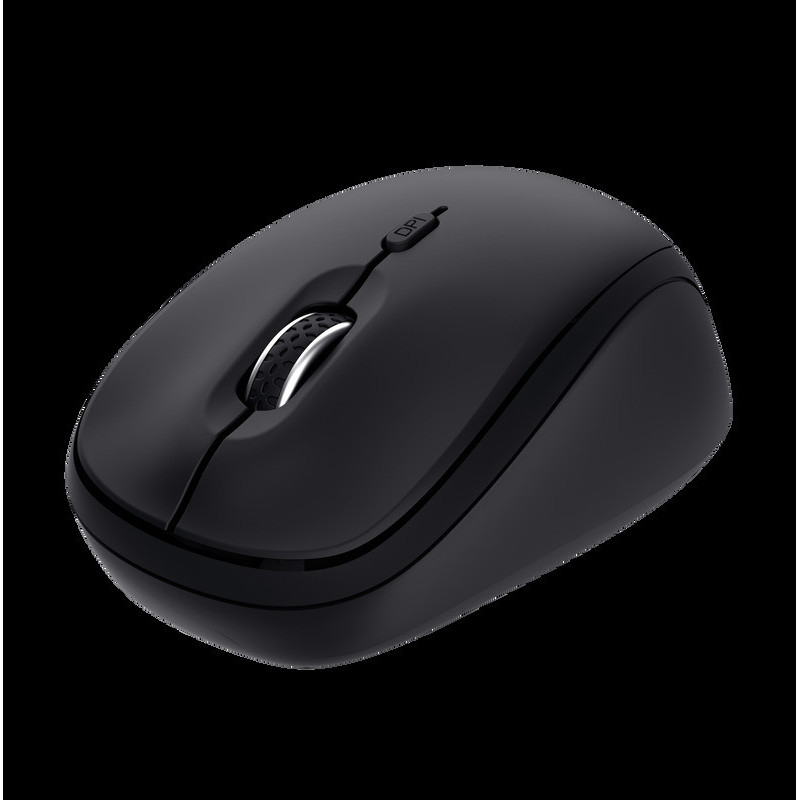 TRUST YVI+ MULTI-DEVICE WIRELESS MOUSE BLACK