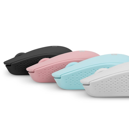 Myš Natec STORK/Kancelárska/Optická/1 600 DPI/Bezdrôtová USB/Biela