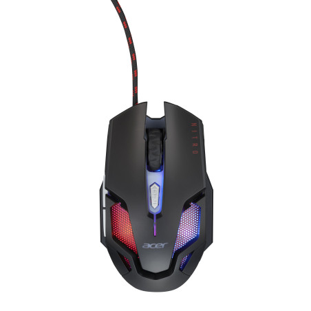 Acer Nitro Gaming Mouse II/Herná/Optická/Pre pravákov/7 200 DPI/Drôtová USB/Čierna