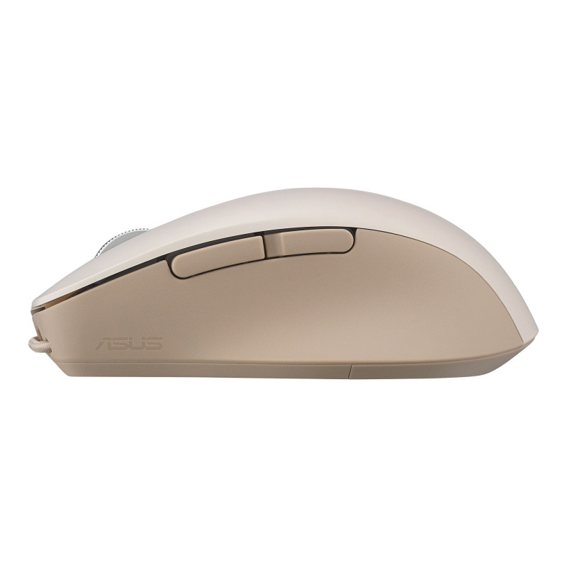 ASUS SmartO Mouse MD200 Silent Plus/Kancelárska/Optická/Pre pravákov/4 200 DPI/USB+BT/Béžová