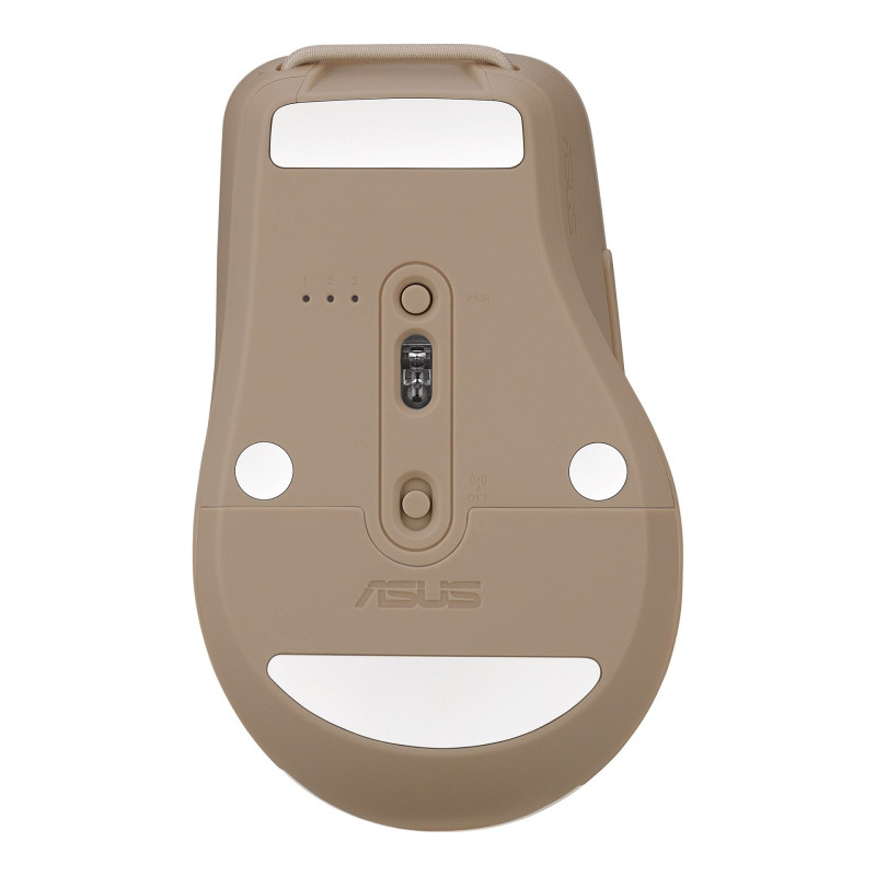 ASUS SmartO Mouse MD200 Silent Plus/Kancelárska/Optická/Pre pravákov/4 200 DPI/USB+BT/Béžová