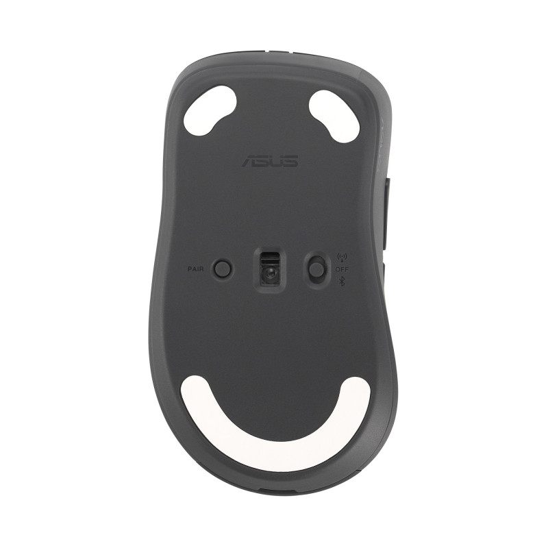 ASUS Wireless Mouse MD102/Kancelárska/Optická/Pre pravákov/1 600 DPI/USB+BT/Tmavosivá