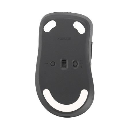 ASUS Wireless Mouse MD102/Kancelárska/Optická/Pre pravákov/1 600 DPI/USB+BT/Tmavosivá