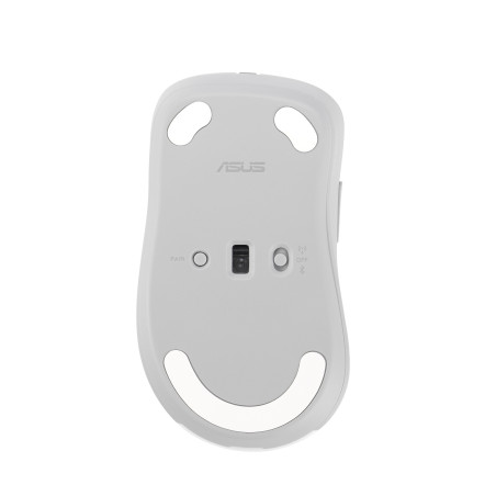 ASUS Wireless Mouse MD102/Kancelárska/Optická/Pre pravákov/1 600 DPI/USB+BT/Biela