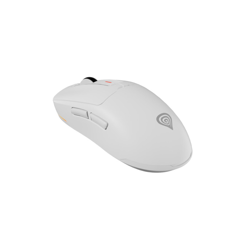 Genesis herná myš ZIRCON 660 PRO/Herná/Optická/Pre pravákov/26 000 DPI/Drôtová+bezdrôtová/Biela