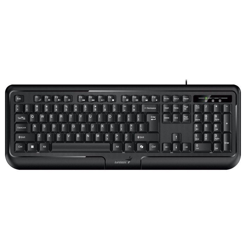 Genius KB-118 II/Drôtová USB/ CZ- SK layout/Čierna