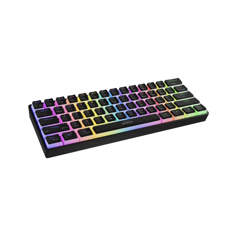 Genesis herná klávesnica THOR 660 G2/Gateron Brown/USB+BT/US layout/Biela