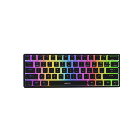 Genesis herná klávesnica THOR 660 G2/Gateron Red/USB+BT/US layout/Čierna