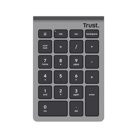 Trust Xalas Wireless numpad/Bezdrôtová USB/Strieborná