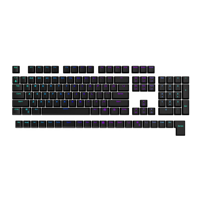 Endorfy set klávesov KC124 BK Dbl. Shot
