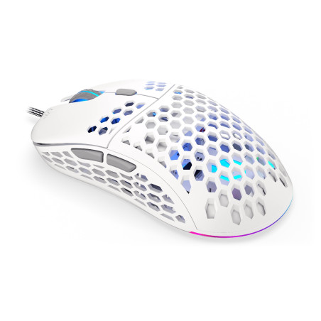 Endorfy LIX Plus/Herná/Optická/Pre pravákov/19 000 DPI/Drôtové USB-A/Biela