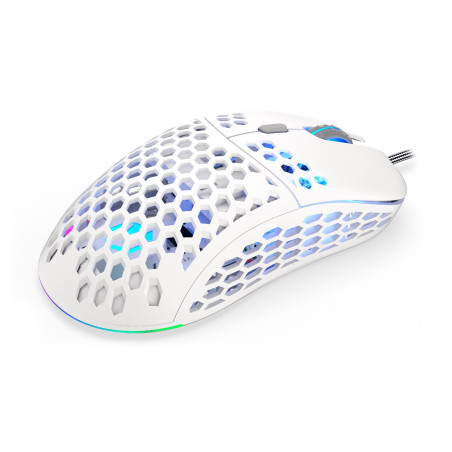 Endorfy LIX Plus/Herná/Optická/Pre pravákov/19 000 DPI/Drôtové USB-A/Biela