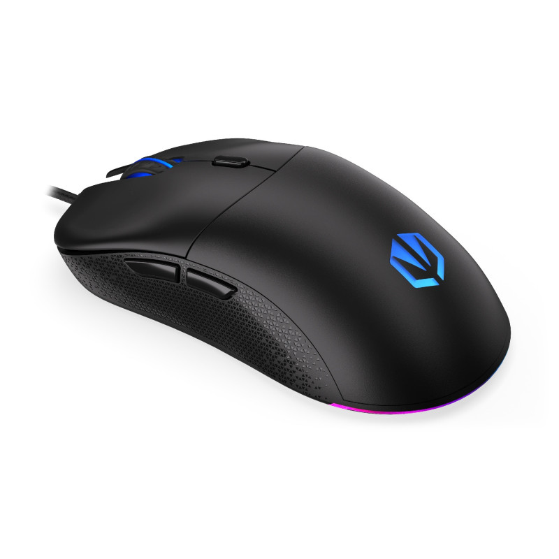 Endorfy Gem Plus/Herná/Optická/Pre pravákov/19 000 DPI/Drôtové USB-A/Čierna