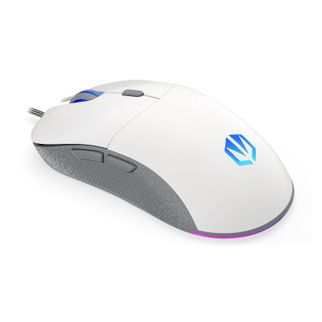 Endorfy GEM Plus/Herná/Optická/Pre pravákov/19 000 DPI/Drôtové USB-A/Biela