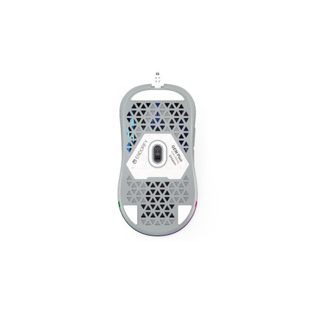Endorfy GEM Plus/Herná/Optická/Pre pravákov/19 000 DPI/Drôtové USB-A/Biela