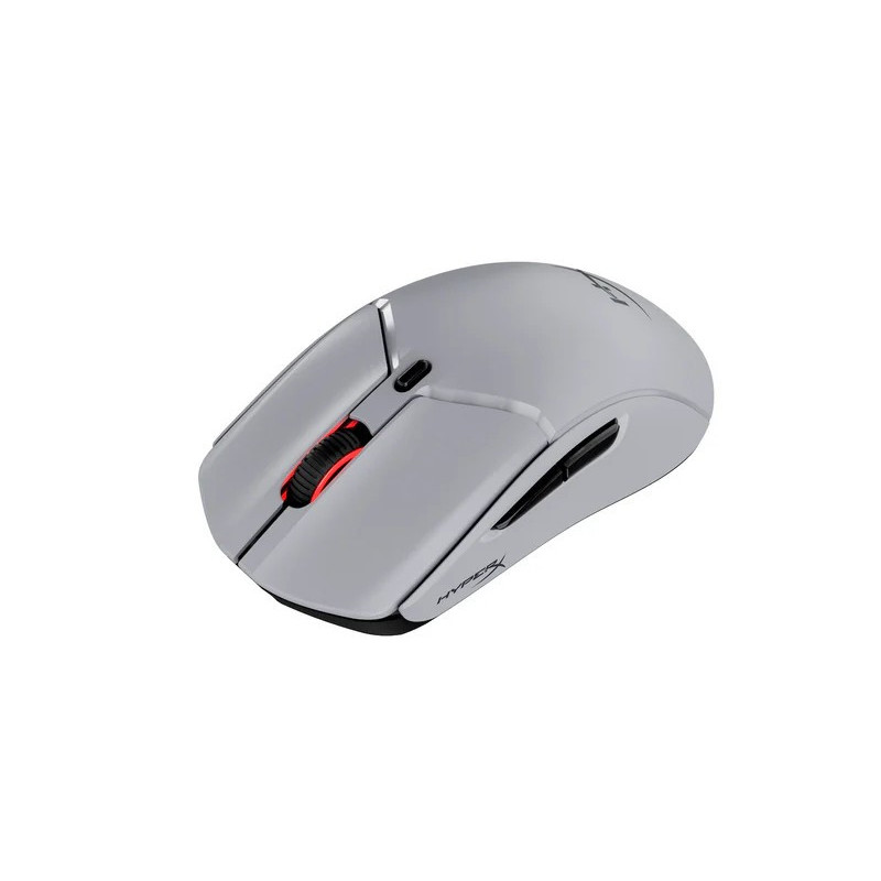 HyperX Pulsefire Haste 2 Pre/Herná/Optická/Pre pravákov/26 000 DPI/USB+BT/Sivá
