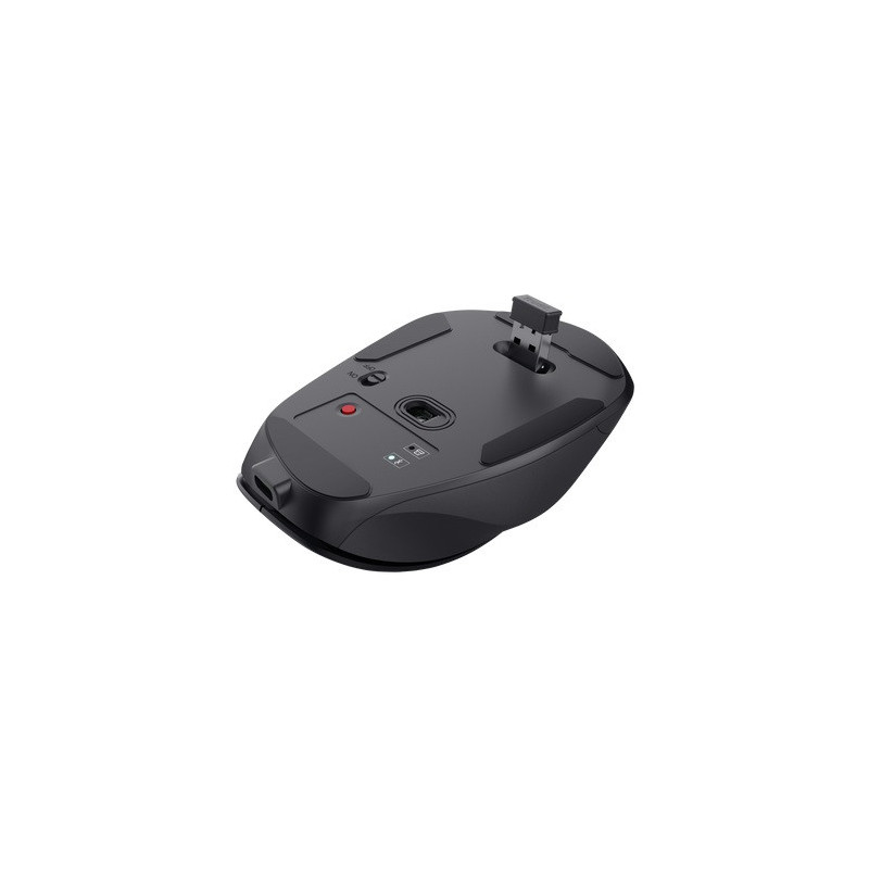Trust Fyda Multi-device Wireless Mouse/Kancelárska/Optická/Pre pravákov/2 400 DPI/USB+BT/Čierna