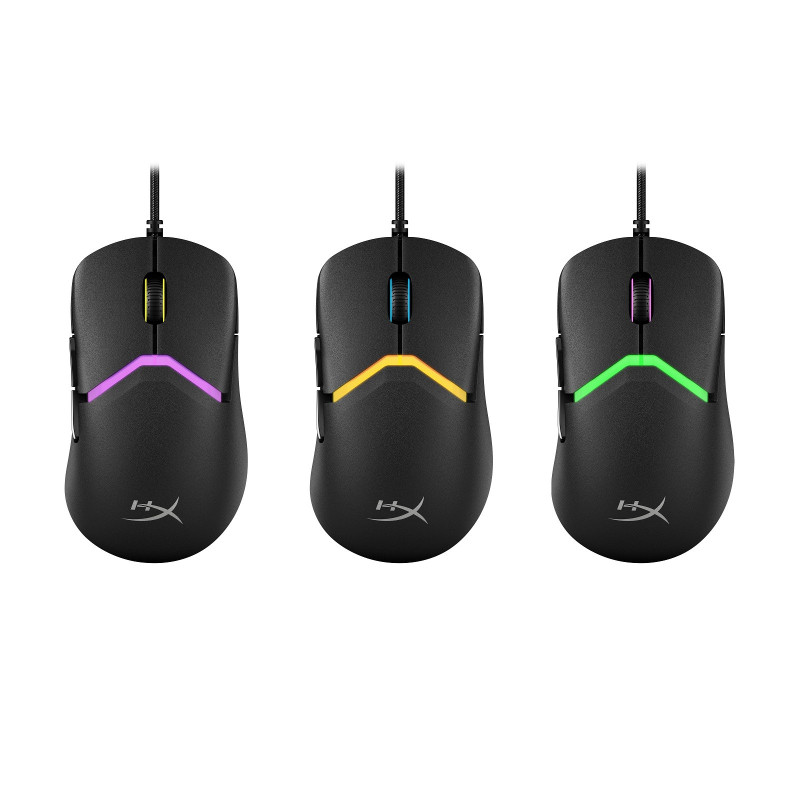 HP HyperX Pulsefire Saga/Herná/Optická/Pre pravákov/26 000 DPI/Drôtové USB-A/Čierna