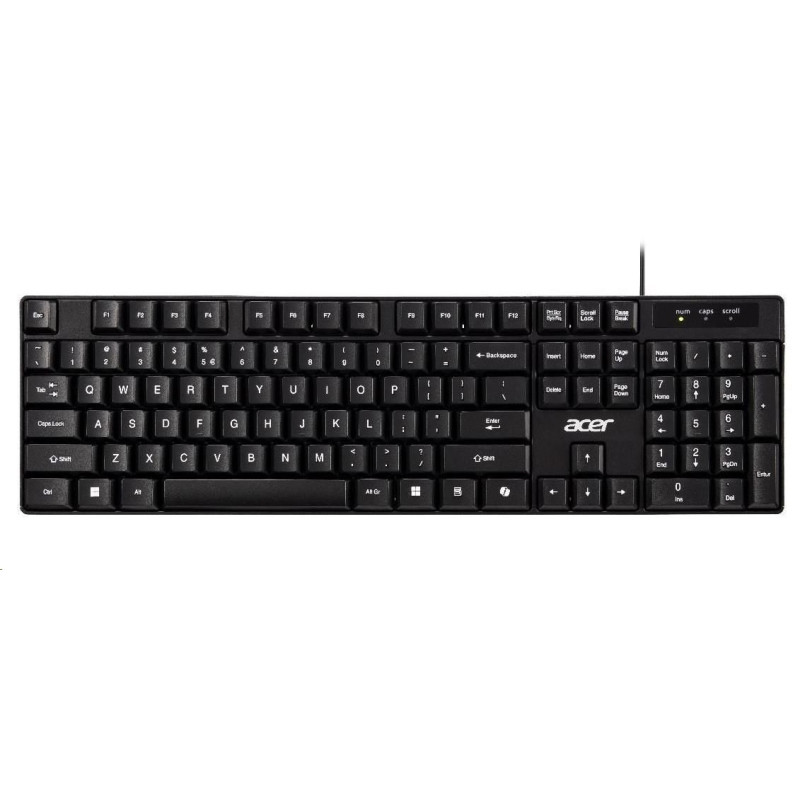 Acer AKW100/Drôtové USB-A/ CZ- SK layout/Čierna