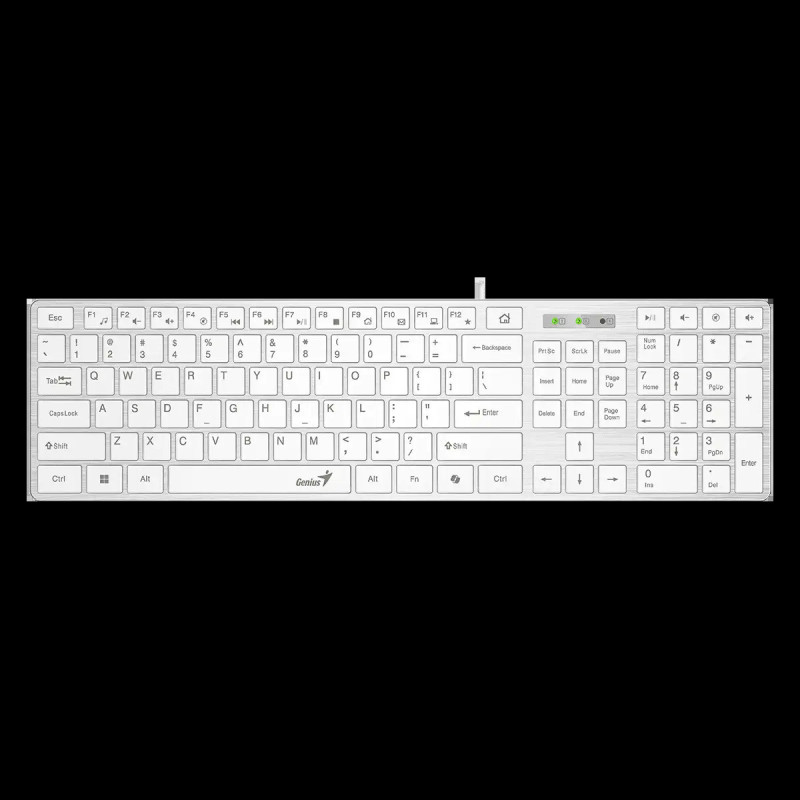 GENIUS Slimstar 126 klávesnica + Copilot biela